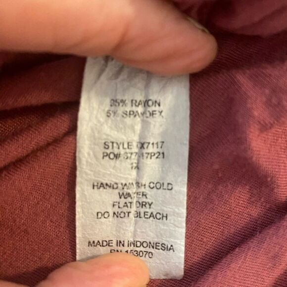 Fashion Nova Plus Size Dusty Rose Pink Bandeau Top 1X - Picture 10 of 11